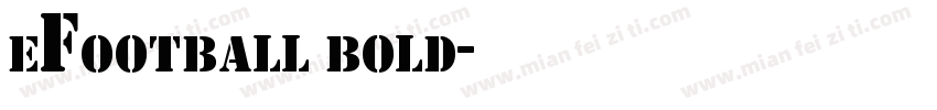 eFootball bold字体转换